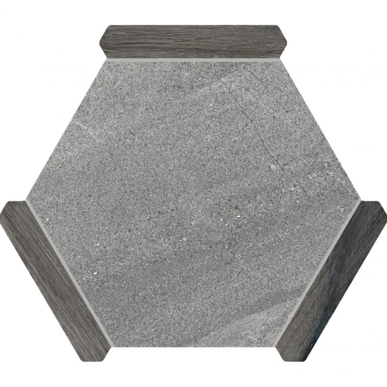 Monopole Avant Hexagon Tegels Sacramento Gris Ebona 22 x 25 CM Porselein