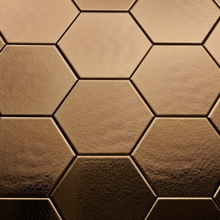 Dateg Wall Tile Hexagon Onda Gold