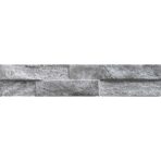 Keradom Rock 075KROGREY Wandtegel 075X385 Grey 8-12mm Mat