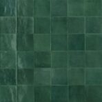 Ragno Melange R8GA Wandtegel 100X100 Teal 10mm Glans