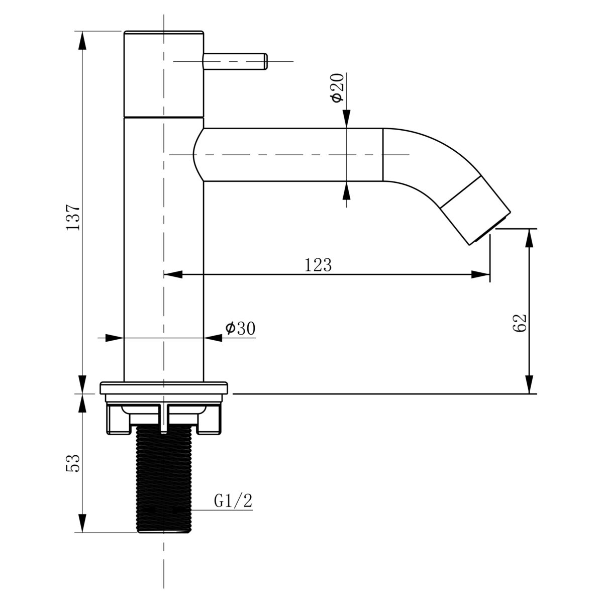 3840048 05 Differnz Force fonteinset keramiek - kraan gebogen - 40 x 22 x 11.5 cm - mat zwart