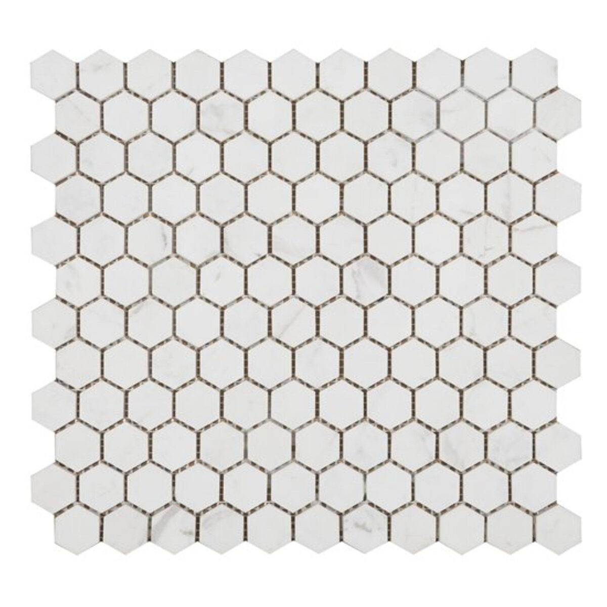 Mozaïektegel Ore Ceramics Hexagon 6802.10.00.00 WAMoz.295X295 White 7mm Mat Hexagon